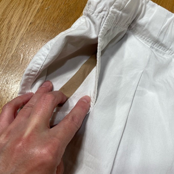 🎉LAST CALL🎉 Vince White Cotton Elastic Drawstring Shorts L - Picture 5 of 11